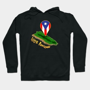 100% Boricua Hoodie